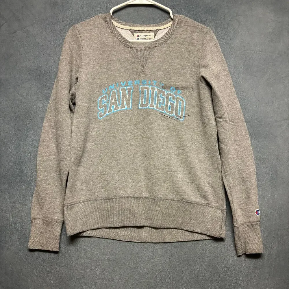 Champion Sweatshirt University of San Diego Cropped Sweatshirt Crewneck Spellout